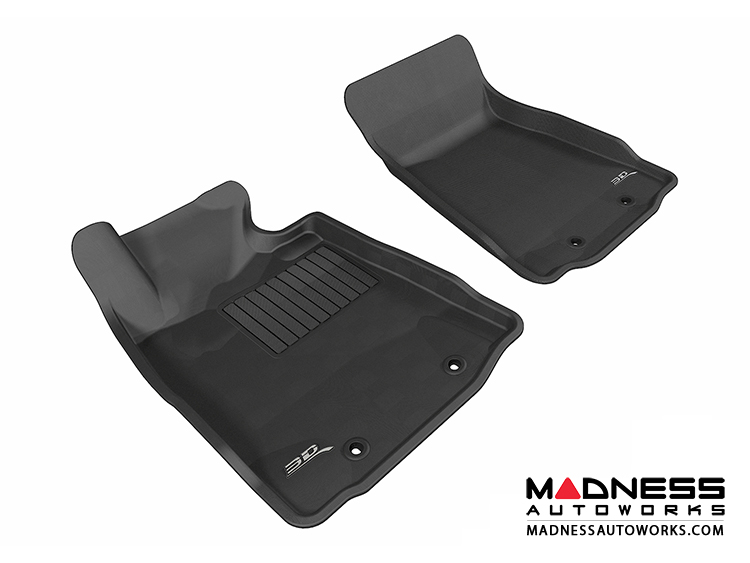 Nissan 370Z Floor Mats (Set of 2) - Front - Black by 3D MAXpider